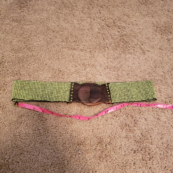 Handmade wood and beads belt - Picture 4 of 5